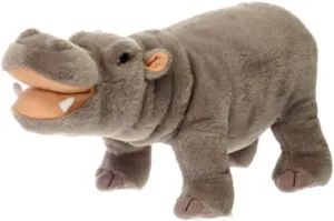 Hippopotamus Stuffed Animal - Standing Hippo - Plush Favorite Animal Keepsake