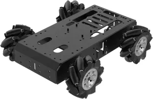 Hiwonder 4WD Vehicle Chassis Large Metal Bracket Mecanum Wheel Kit Arduino, Raspberry Pi, ROS Robot with 8V Encoder Geared Motor Kit