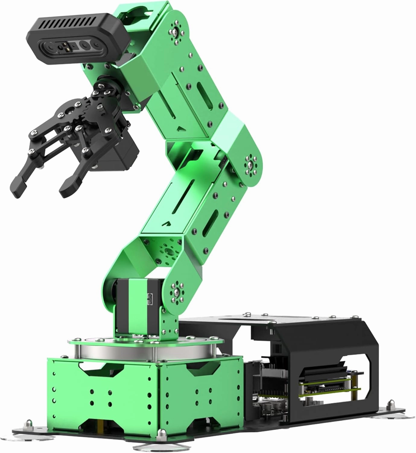HIWONDER ROS Robotic Arm for Jetson Nano 6DOF Flexible Robot Arm Kits Open Source AI Vision Programming Smart Robot for ROS Education Learning, JetArm Standard Kit & Jetson Nano 4GB