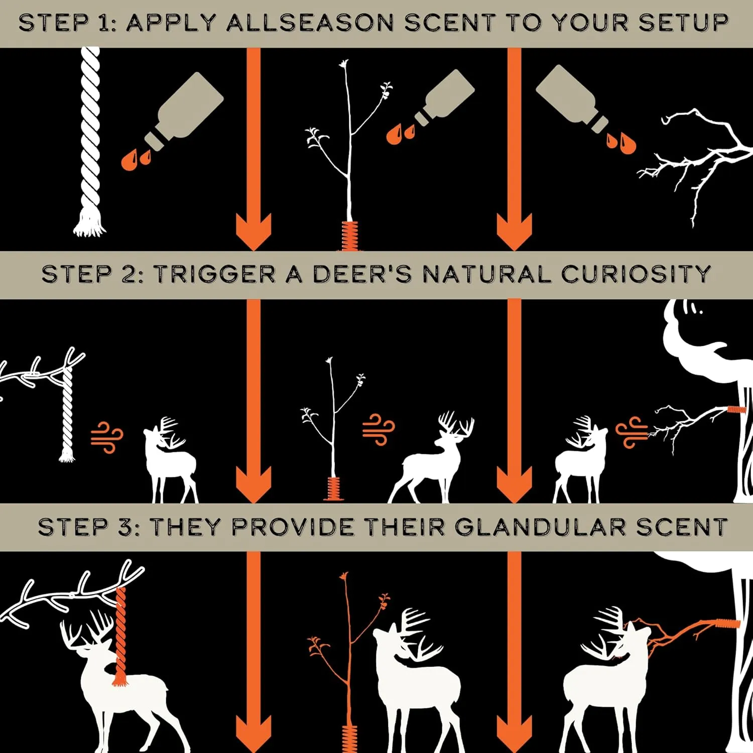 HODAG AllSeason Scent (8 oz) | Jumpstart Deer Interaction | Deer Hunting Accessories | Deer Hunting Gear | Trail Camera Accessory | Bow Hunting Accessories | Deer Hunting Gifts | Deer Attractant