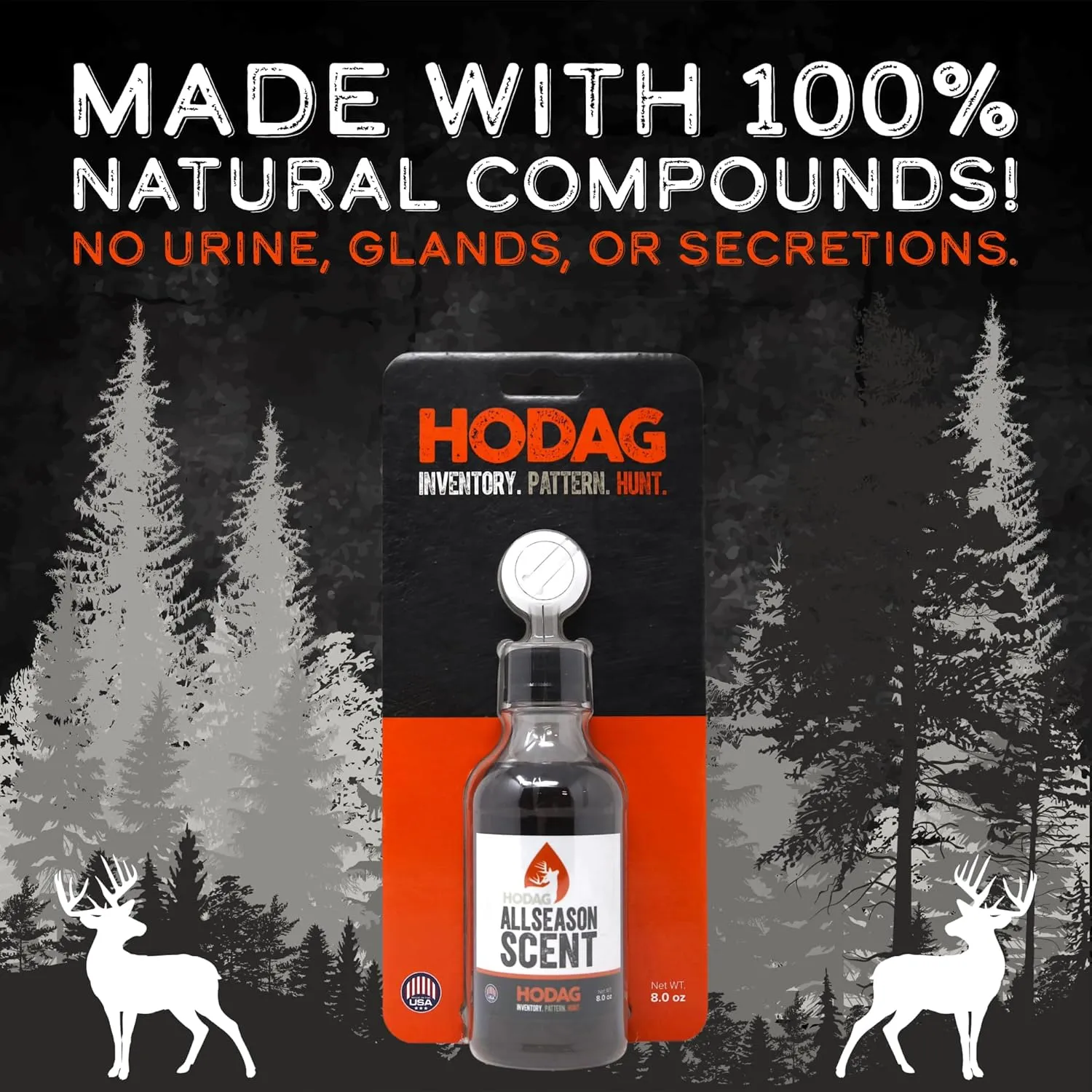 HODAG AllSeason Scent (8 oz) | Jumpstart Deer Interaction | Deer Hunting Accessories | Deer Hunting Gear | Trail Camera Accessory | Bow Hunting Accessories | Deer Hunting Gifts | Deer Attractant