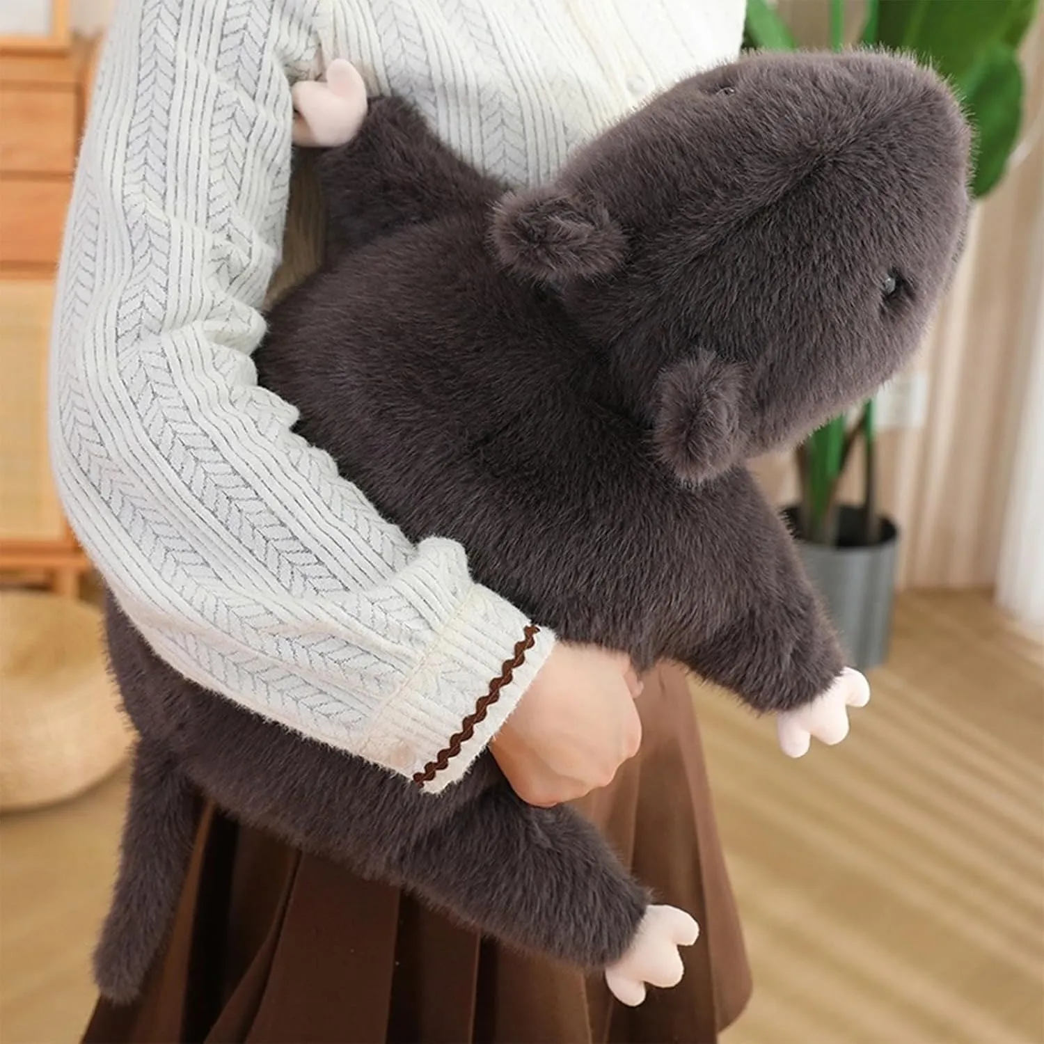 Hofun4U Mouse Stuffed Animal, Rat Plush Pillow, Mouse Stuffed Plush Toy, Gift for Kids Adults (19 inch)