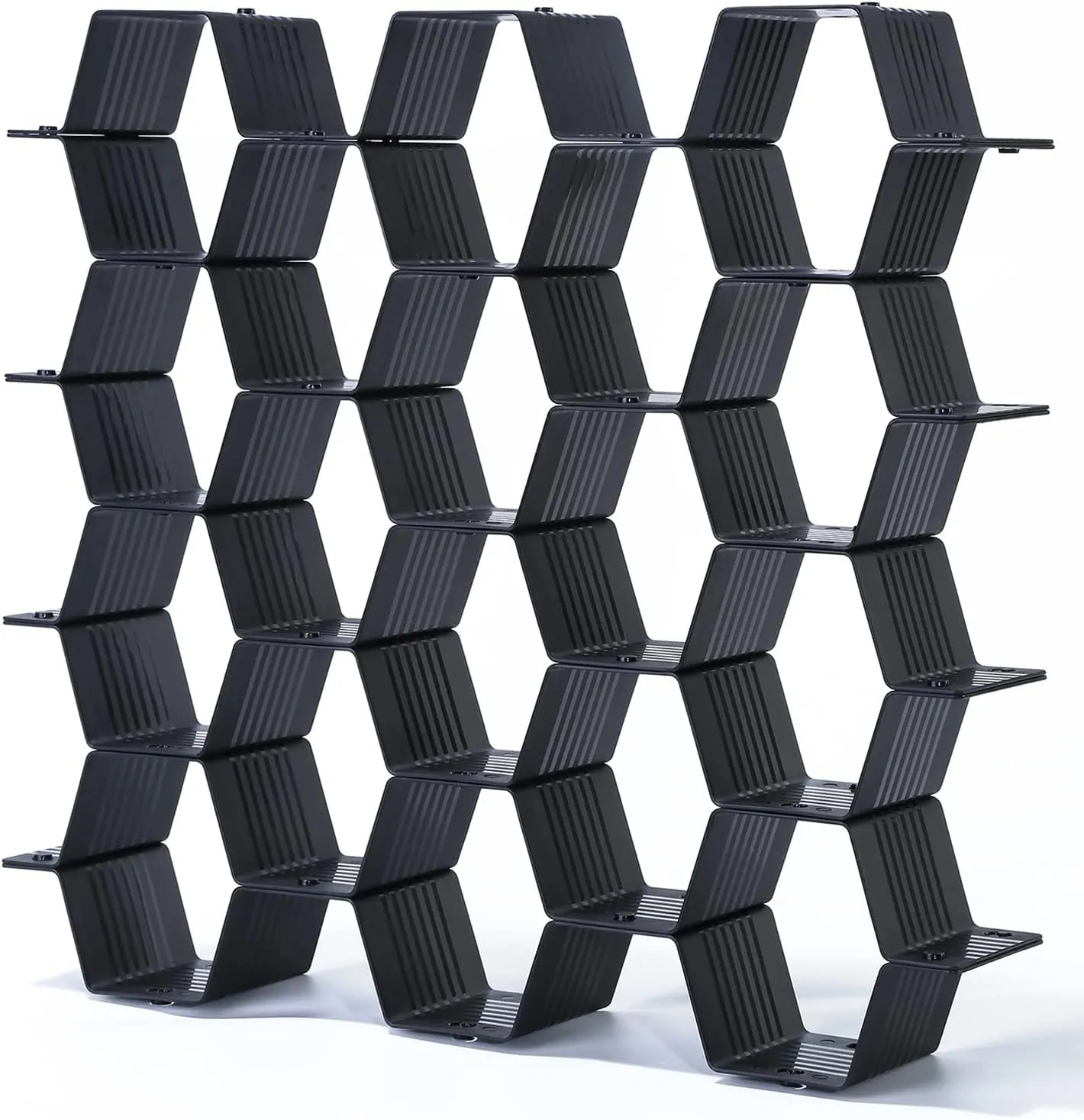 Honeycomb drawer organizer and divider, underwear, socks, tie sorter, office supplies and sundry sorting 32 pieces (Black)