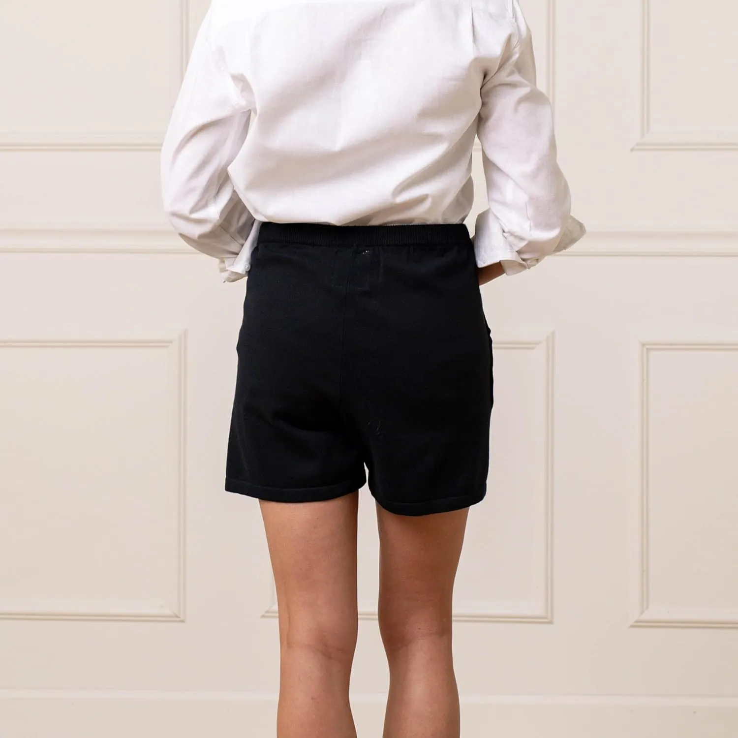 Hope & Henry Women's Pull-On Sweater Short