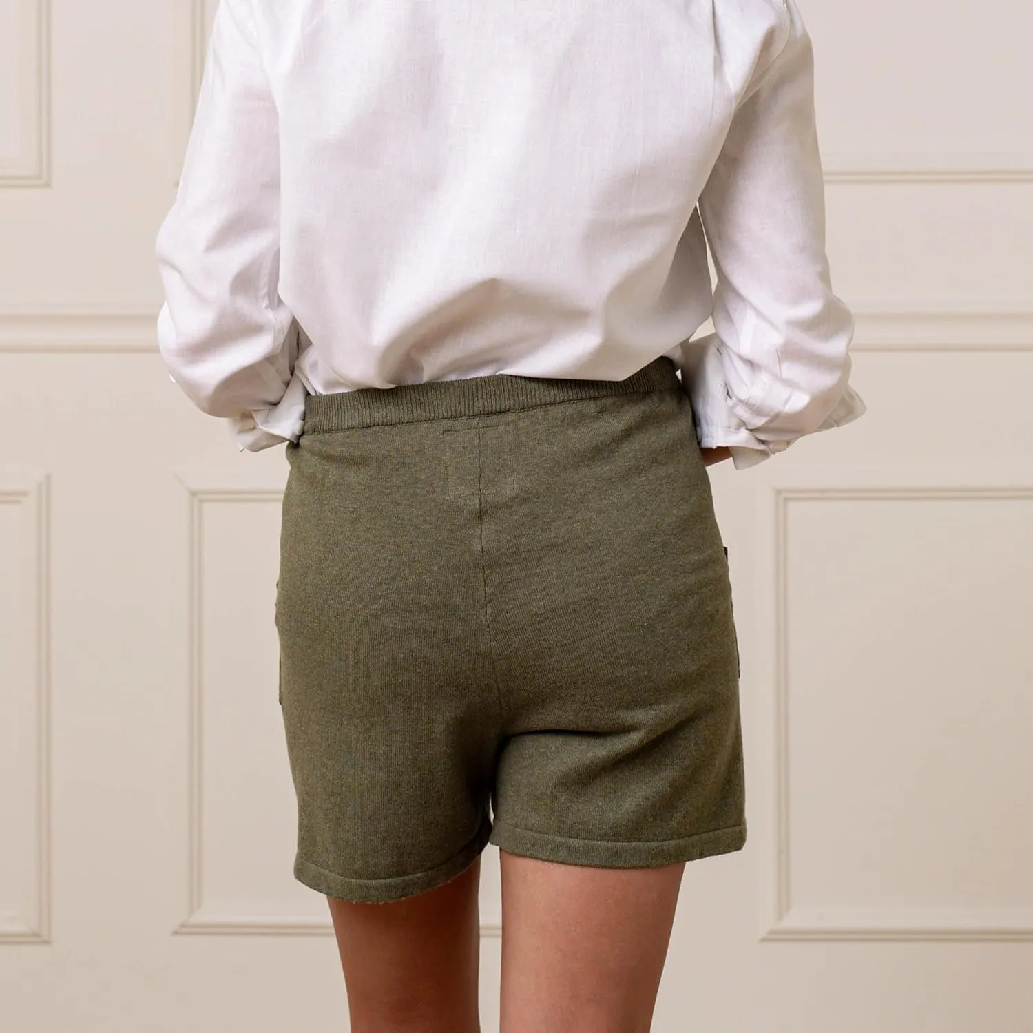 Hope & Henry Women's Pull-On Sweater Short
