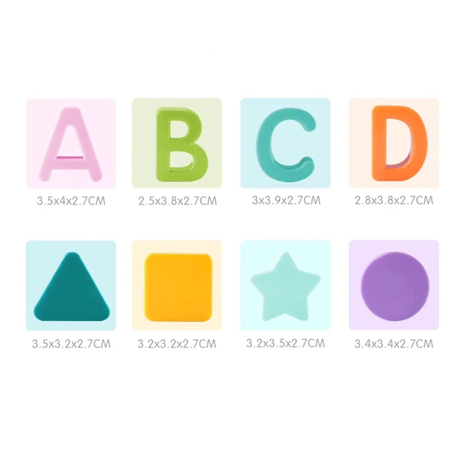 Huanger Baby’s First Blocks | Shape Sorter | Alphabets | 16 Blocks
