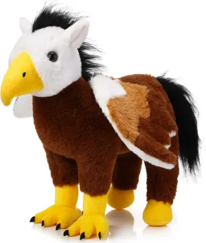 HyDren 12 Inch Large Griffin Stuffed Animal Hybrid Mix Eagle and Horse Hippogryph Plushie Gift for Valentine Easter Birthday