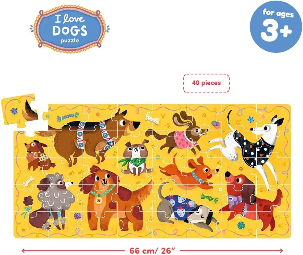 I Love Dogs Puzzle 3  Floor Puzzle