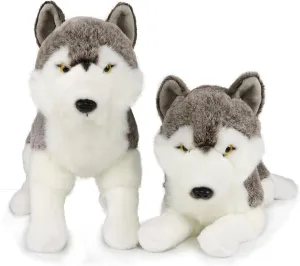 Ice King Bear 2 Pcs Wolves Stuffed Animals Standing and Lying Plush Toy…
