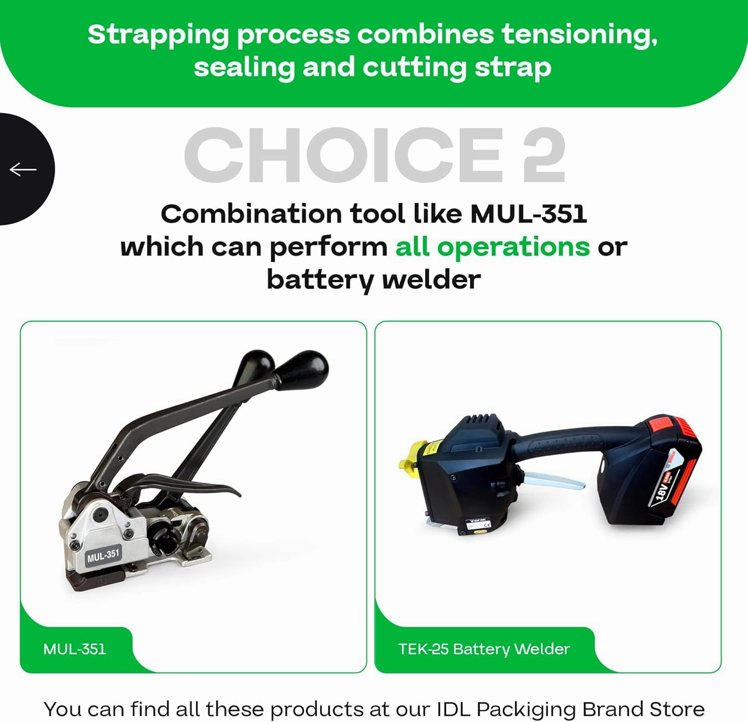 IDL Packaging 1/2" x .028" x 200' Mini Polyester (PET) Strapping Coil, 760 lbs Breaking Strength, Black - UV, Water and Rust Resistance - Flexible and Strong Packaging Banding