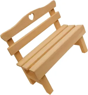 IMIKEYA Cute Miniature Bench Decorative Outdoor Mini Bench White Decor for Home