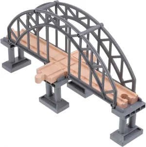 IMIKEYA Wooden Train Bridge Expansion Accessory for & Wooden Railway - Train Track