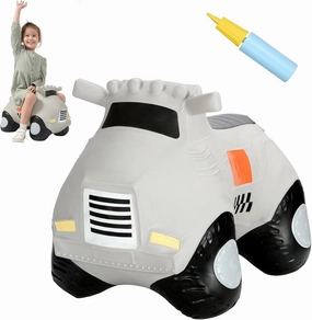 INPANY Kids Car Bouncy Hopper Toys, Toddlers Ride on Car, Inflatable Hopping Toys, Bouncing Buddies, Rubber Bouncer, Outdoor Indoor Birthday Gifts Toy for 2 3 4 Yr Girl Boy