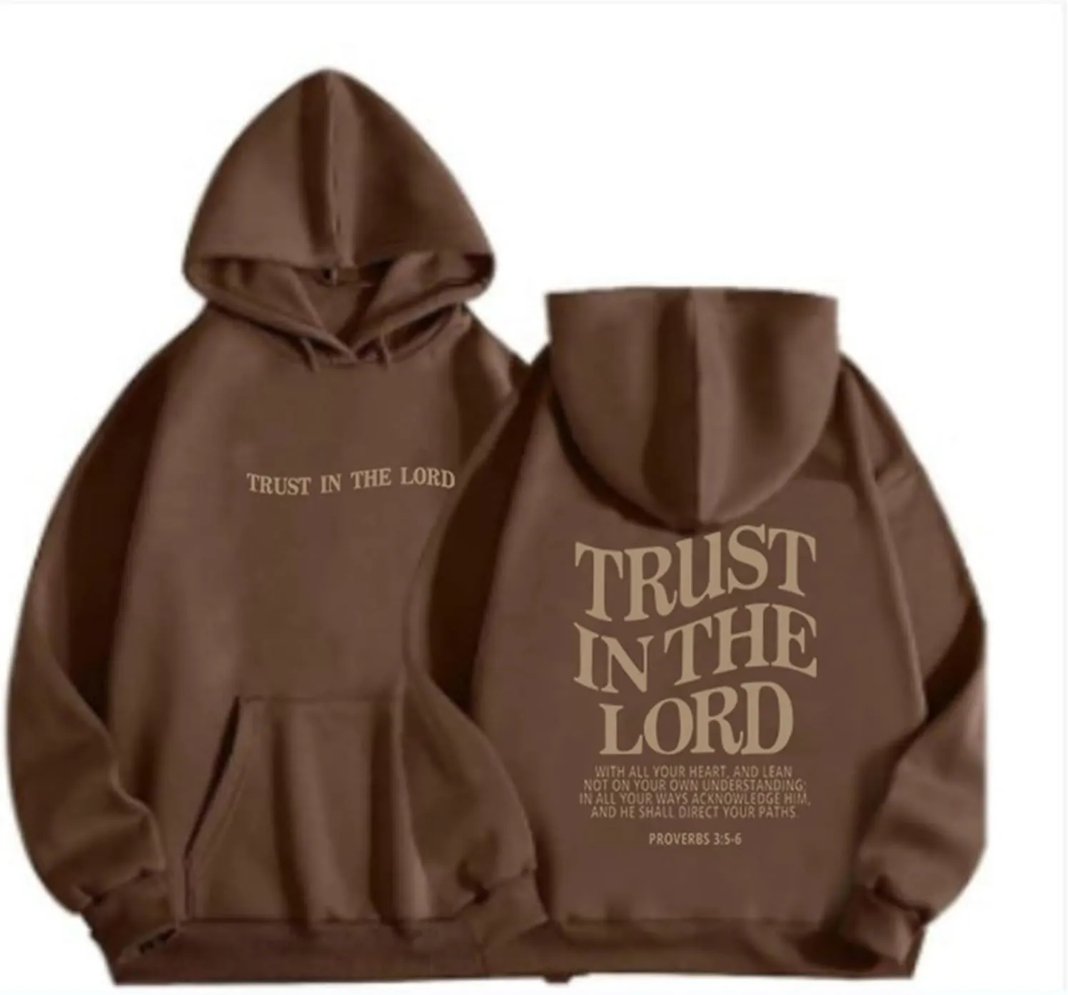 Inspirational Blouse Trust In The Lord Blouse Top for Women Jesus Is King Christ Christian Graphic Hoodies Pocket
