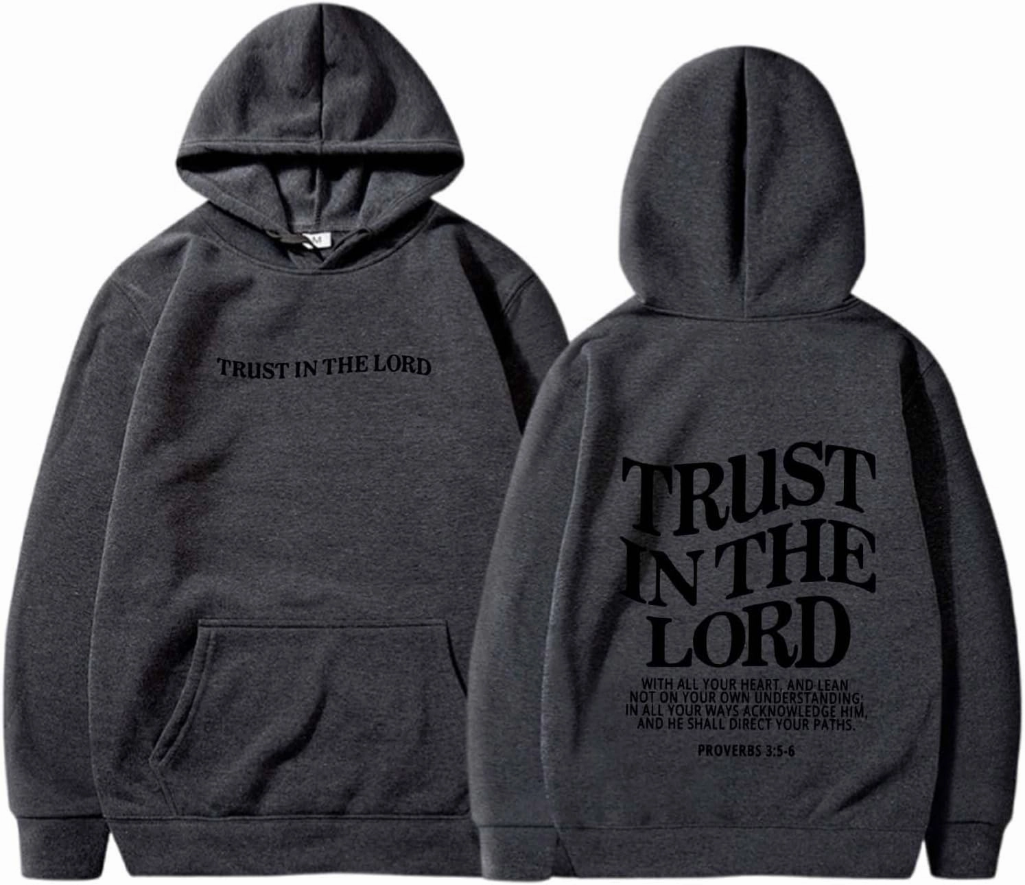 Inspirational for Women Jesus Sweatshirts Comfort Sweatshirt Christian Hoodies Pull Over Trust In The Lord Christ