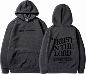 Inspirational for Women Jesus Sweatshirts Comfort Sweatshirt Christian Hoodies Pull Over Trust In The Lord Christ