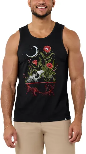 INTO THE AM Men's Graphic Tanks - Beach Summer Graphic Tank Tops for Guys S - 2XL