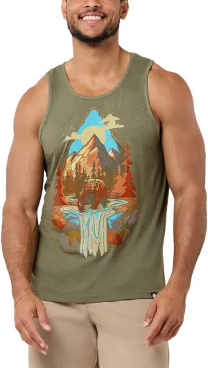 INTO THE AM Men's Graphic Tanks - Beach Summer Graphic Tank Tops for Guys S - 2XL