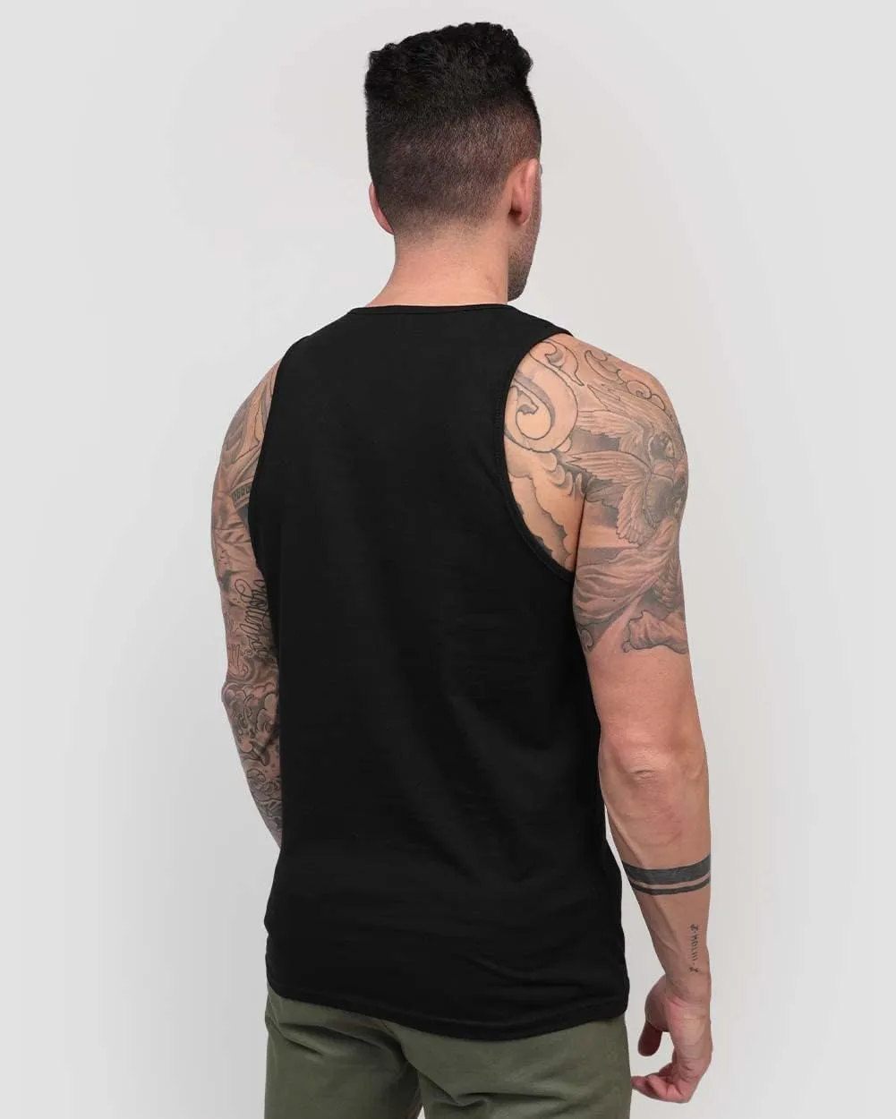INTO THE AM Men's Graphic Tanks - Beach Summer Graphic Tank Tops for Guys S - 2XL