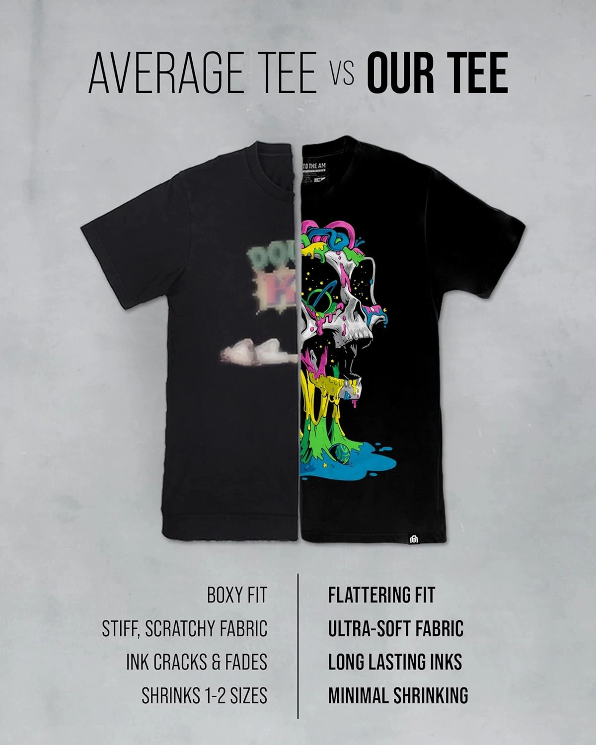 INTO THE AM Graphic Tees for Men S - 4XL Premium Short Sleeve Colorful T-Shirts Trippy Space Designs