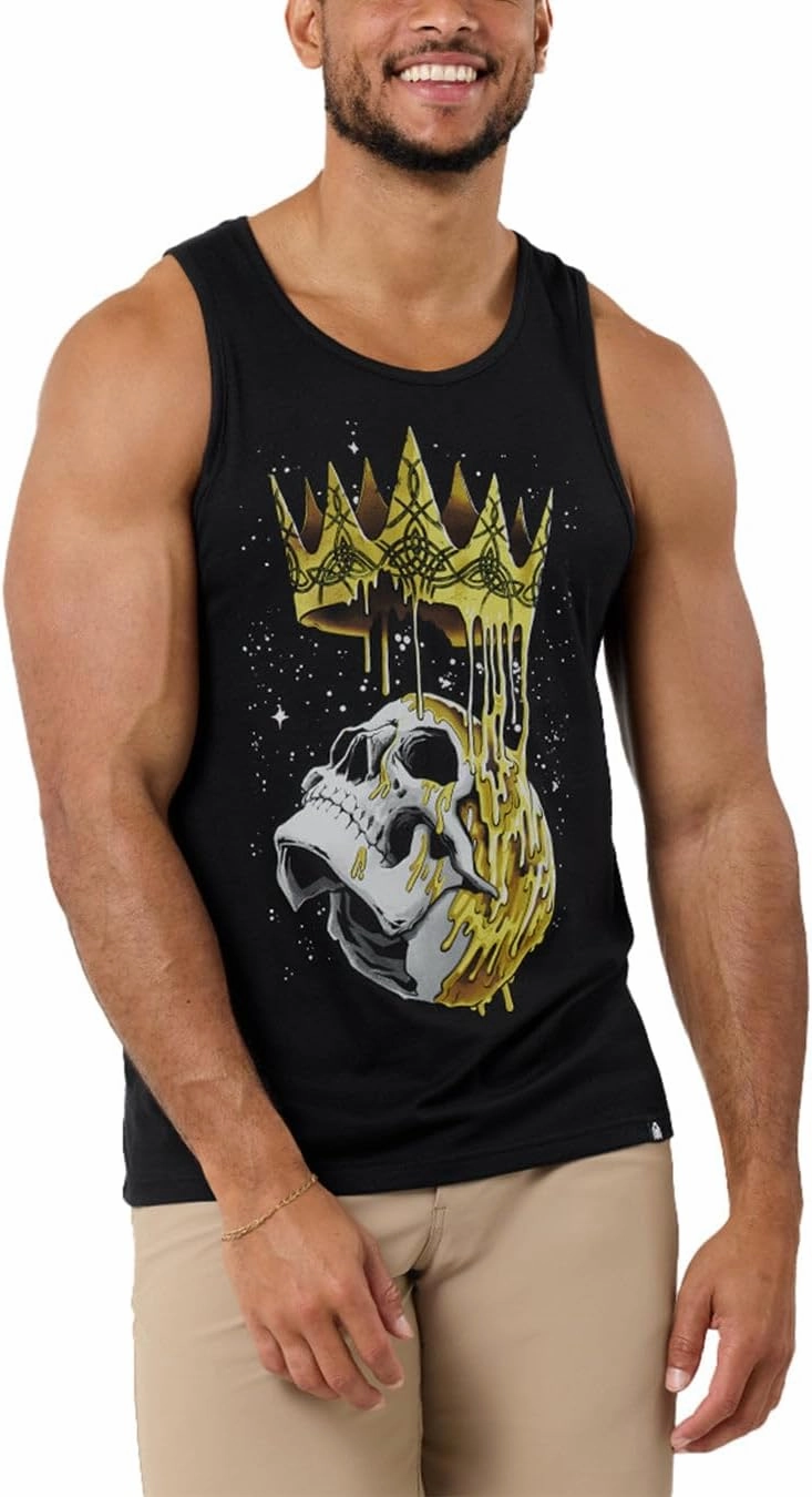INTO THE AM Premium Graphic Tank Tops for Men - Summer Beach Men's Tanks S - 2XL