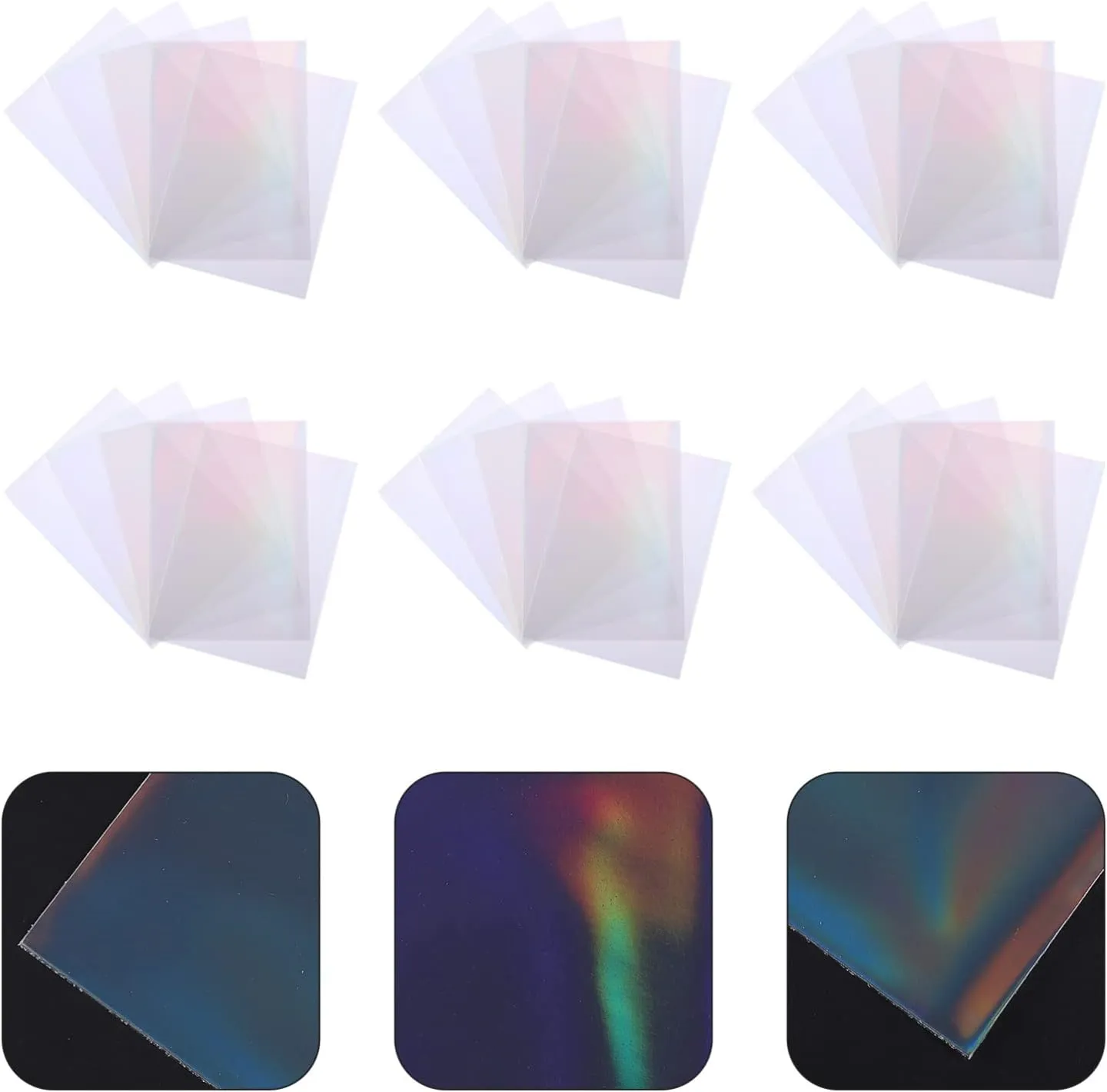 iplusmile 100pcs Card Sleeves for Board Game Cards Protective for Collectibles Unique Design for Storage and Easy to Use and Flexible