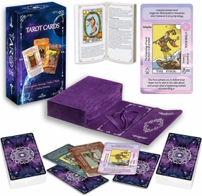 IXIGER Tarot Cards Set with Guide Book, Tarot Deck for Beginners, Learning Fortune Telling Game with Velvet Bag