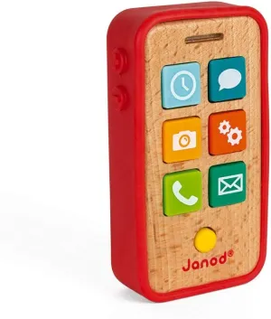 Janod Pretend Play Sound Telephone - Ages 18 Months  - J05334