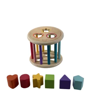 Janod Wood Shape Sorter Drum