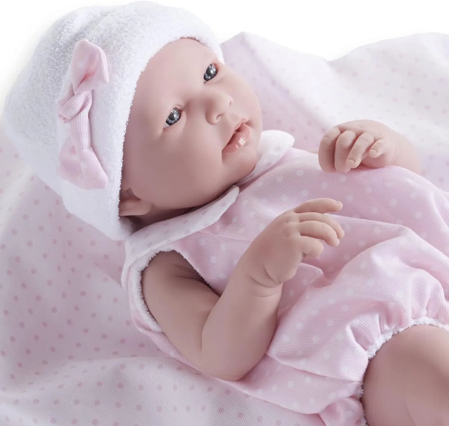 JC Toys La Newborn "REAL GIRL" Baby Doll (Realistic 17" Anatomically Correct)