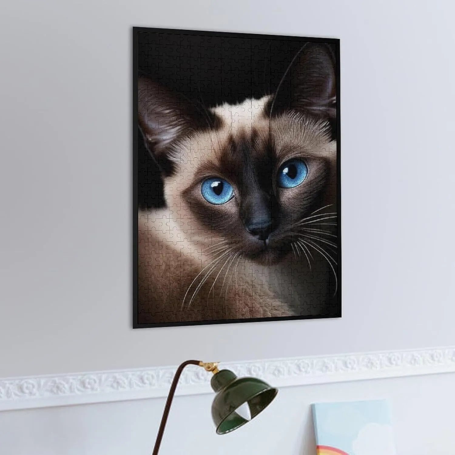 Jigsaw Puzzle 500 Pieces Puzzle for Adults, Cute Siamese cat Minimalist Style Puzzle Puzzle Game, Puzzle Toys Wonderful Puzzle Gifts and Birthday Gift
