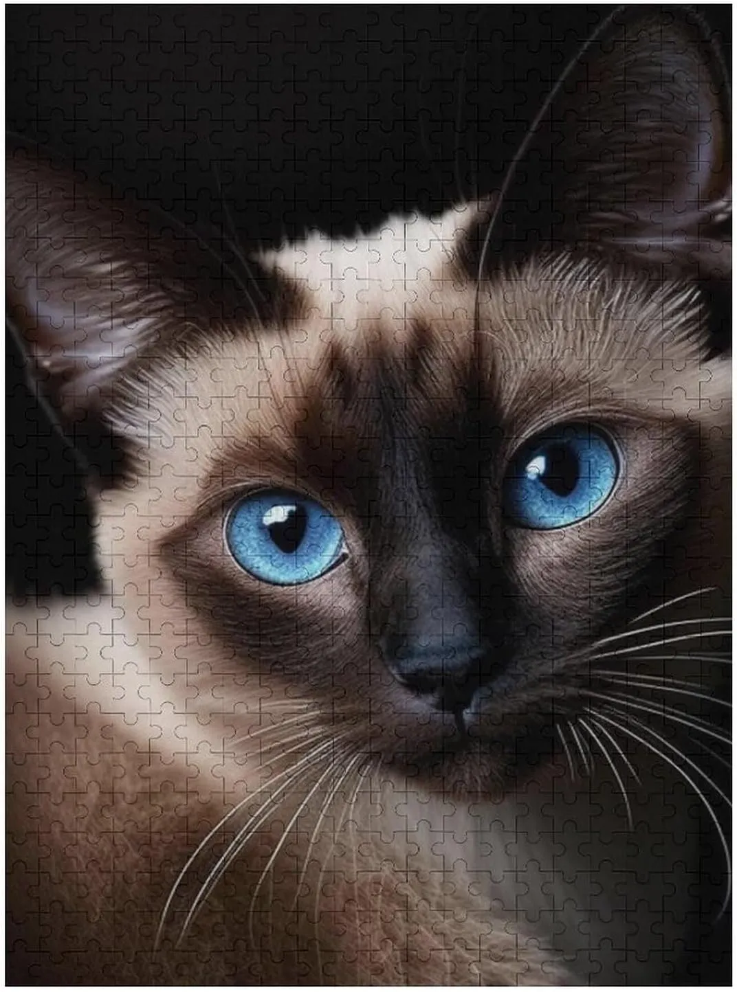 Jigsaw Puzzle 500 Pieces Puzzle for Adults, Cute Siamese cat Minimalist Style Puzzle Puzzle Game, Puzzle Toys Wonderful Puzzle Gifts and Birthday Gift