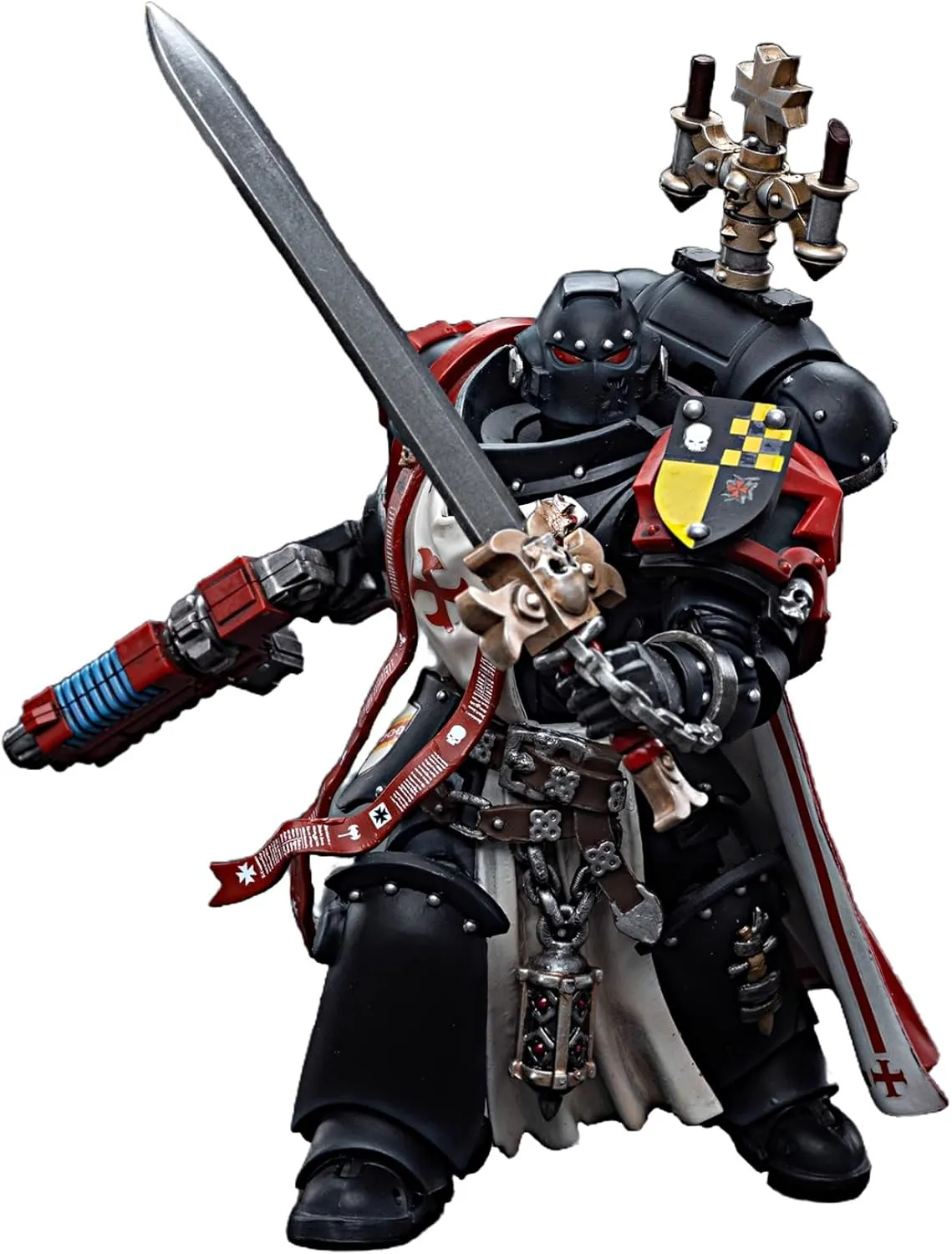 JOYTOY Warhammer 40K 1/18 Action Figures Black Templars Sword Brethren Brother Lombast Collectible Model