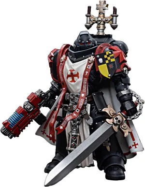 JOYTOY Warhammer 40K 1/18 Action Figures Black Templars Sword Brethren Brother Lombast Collectible Model