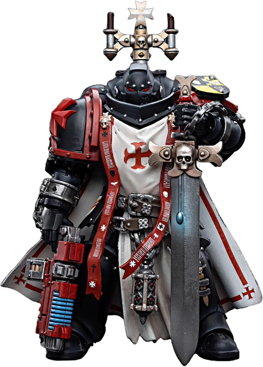 JOYTOY Warhammer 40K 1/18 Action Figures Black Templars Sword Brethren Brother Lombast Collectible Model