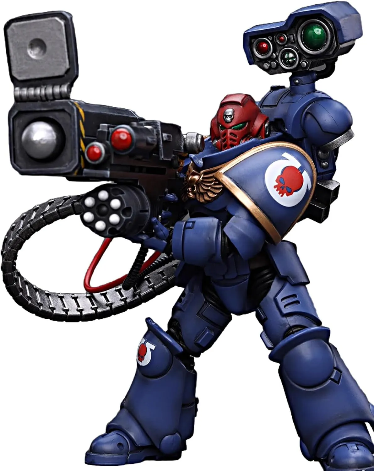 JOYTOY Warhammer 40K 1/18 Action Figures Ultramarines Desolation Sergeant with Vengor Launcher Collectible Model Kids 15  and Above