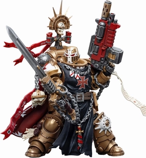 JOYTOY Warhammer 40,000 1/18 Action Figure Black Templars High Marshal Helbrecht 4.96 inch Collectible Action Figures Kits