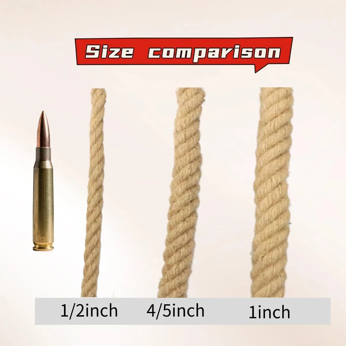 Jute Rope (1/2inchX 100ft) Twisted Hemp Rope for Crafts， Landscaping, Home Décor, and Gardening, Strong and Durable,Suitable for Indoor and Outdoor use