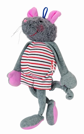 Kathe Kruse 12.5" Baby Musical Toy, Mouse Jacky