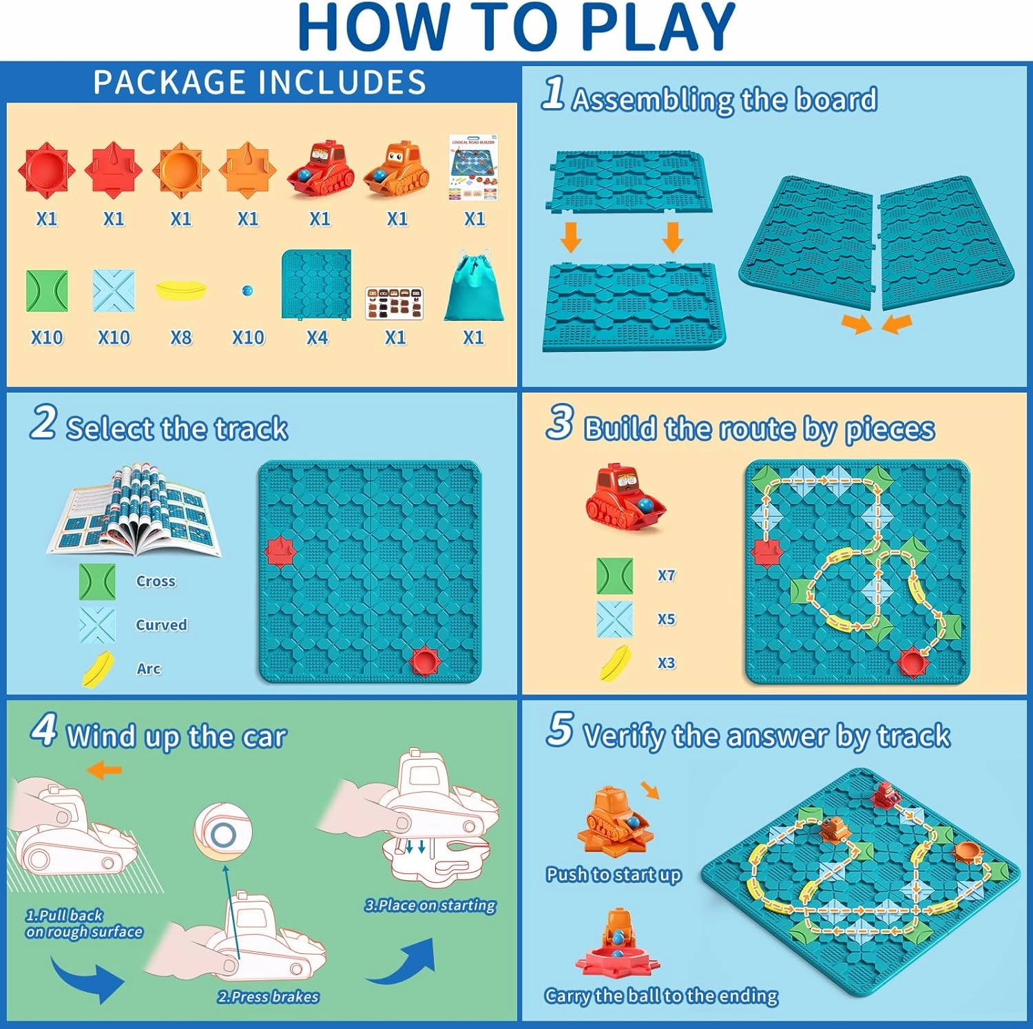 Kids Board Games Learning Toys, STEM Educational Logic Kits with 200  Challenges & 4 Difficulty Levels, Brain Puzzles Maze Games for Boys Girls Ages 3-10 Birthday Gifts