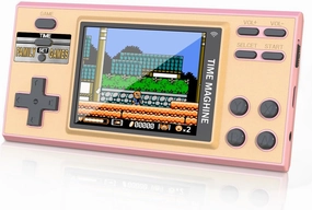 Kids Handheld Game with 200 Video Games for Kids, 16 Bit Games Travel Toys, 3 Inch Screen Pocket Game, Electronic Learning & Education Toys Game System, Gifts for Boys and Girls (Pink)