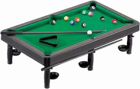 Kids Pool Table Set Desktop Snooker 10 Colorful Balls, 1 Cue Ball Game Toy Small Tabletop Billiards for Living Room Playroom