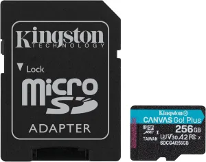 Kingston Canvas Go Plus 256GB microSD Card | Up to 200MB/s | Class 10, UHS-I, U3, V30, A2 | SDCG4/256GB