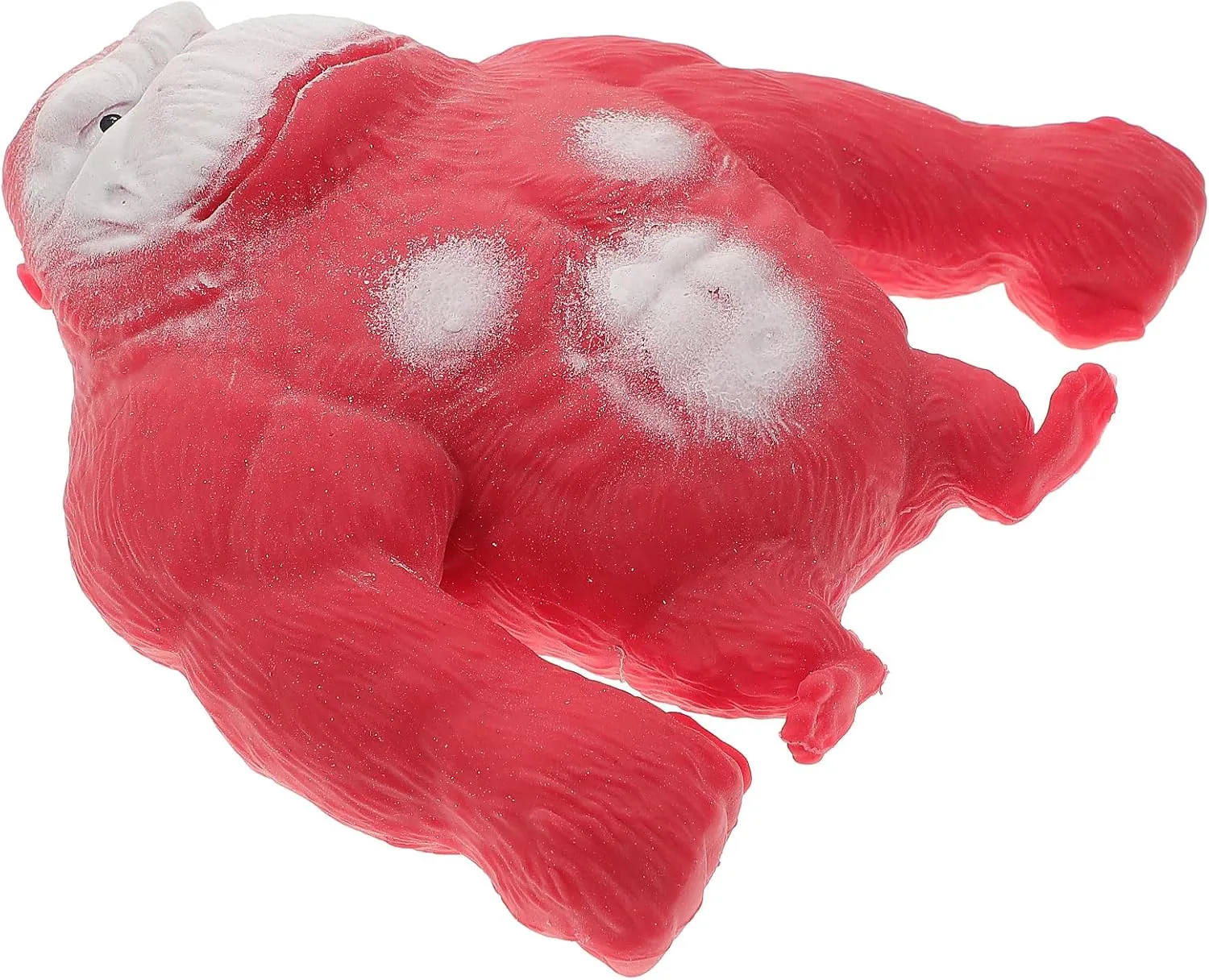 Kisangel Gorilla Figure Toy Soft Stretch Gorilla Squeeze Monkey Toy Gorilla Toy Anime Figure Toys for Kids and Adults Party Favors Goodie Bag Stuffers Red