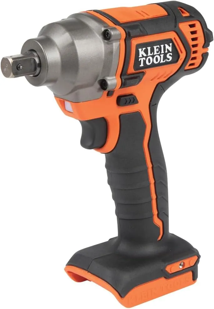 Klein Tools BAT20CW 1/2-Inch Battery-Operated Impact Wrench with Compact Design for Excellent Control in Tight Spaces (Power Tool Only)