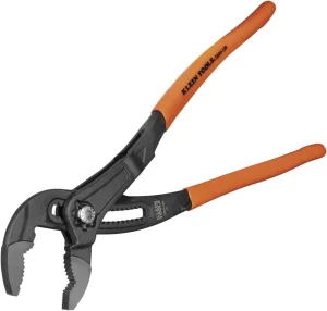 Klein Tools D50512B Pump Pliers, Klaw Quick-Adjust, Curved Jaw, Hardened Teeth for Maximum Torque, 12-Inch