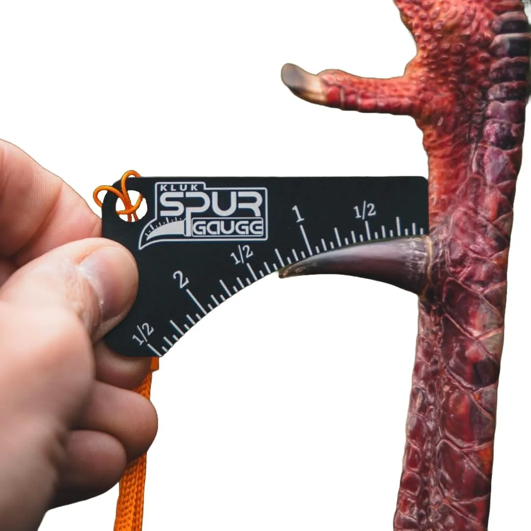 KLUK Spur Gauge, Aluminum Precision Measurement Device for Wild Turkey Spurs, Accurate Spur Measurement and Age Determination