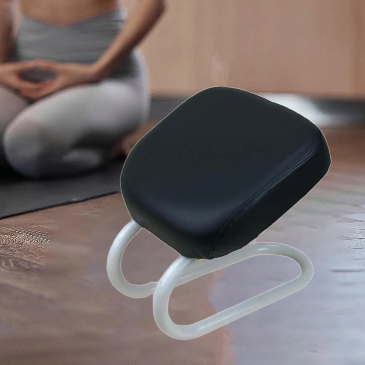 Kneeling Meditation Stool Seat Ergonomic Adults Gift, Sturdy Women Portable Prayer Bench, Meditation Bench for Studio