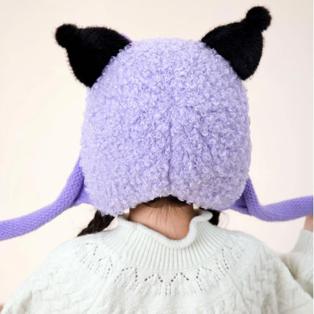 Knit Hats Winter Fleece Lining Skiing Winter Caps for Boys Girls Cute Animal Character with Warm Ear Flap