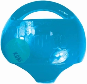 KONG Jumbler Ball - Interactive Toy for Dog & Puppy Playtime - Fetch Toy with Tennis Ball - Dog Supplies for Engaging Play - for Large/XL Dogs - Randomly Provided Color
